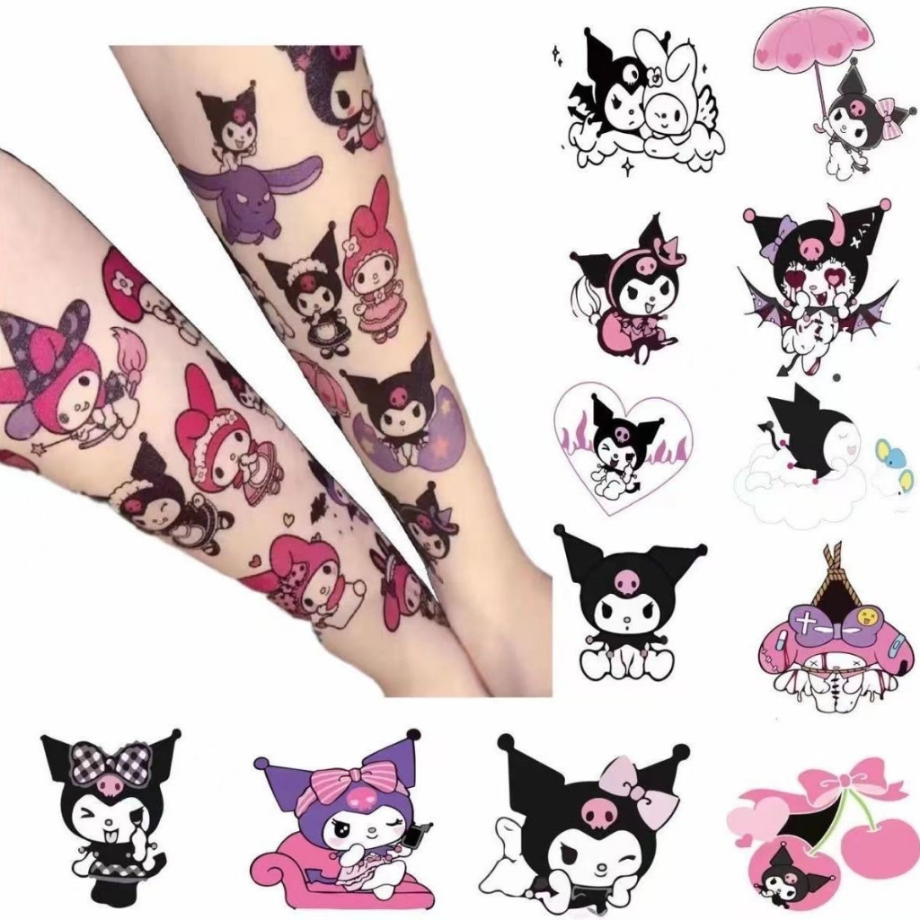 Bling Bling Sanrio Characters Tattoo Design Sticker Hello Kitty