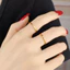 Nhẫn nữ bằng titan không gỉ mạ vàng 18k thiết kế hoạ tiết sóng nước phong cách nhẹ nhàng tinh tế