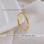 Nhẫn nữ bằng titan không gỉ mạ vàng 18k thiết kế hoạ tiết sóng nước phong cách nhẹ nhàng tinh tế