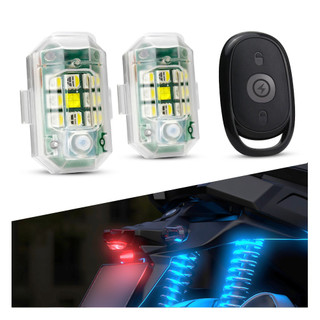Đèn LED Nhấp Nháy Không Dây Chống Va Chạm Chống Thấm Nước Có Điều Khiển Từ Xa Cho Xe Đạp Xe Máy