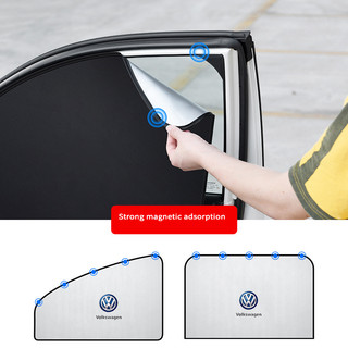 Tấm Che Nắng Cửa Sổ Xe Hơi Từ Tính Chuyên Dụng Cho Volkswagen ID 4 Vento Polo Tiguan Passat Tiguan Allspace Beetle Golf Jetta Arteon
