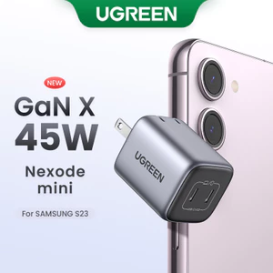 Bộ sạc GaN UGREEN 45W với cổng USB kép Type C Sạc nhanh cho iPad pro iPad mini SAMSUNG S23 S22 S21 iPhone 13 pro max