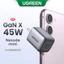 Bộ sạc GaN UGREEN 45W với cổng USB kép Type C Sạc nhanh cho iPad pro iPad mini SAMSUNG S23 S22 S21 iPhone 13 pro max