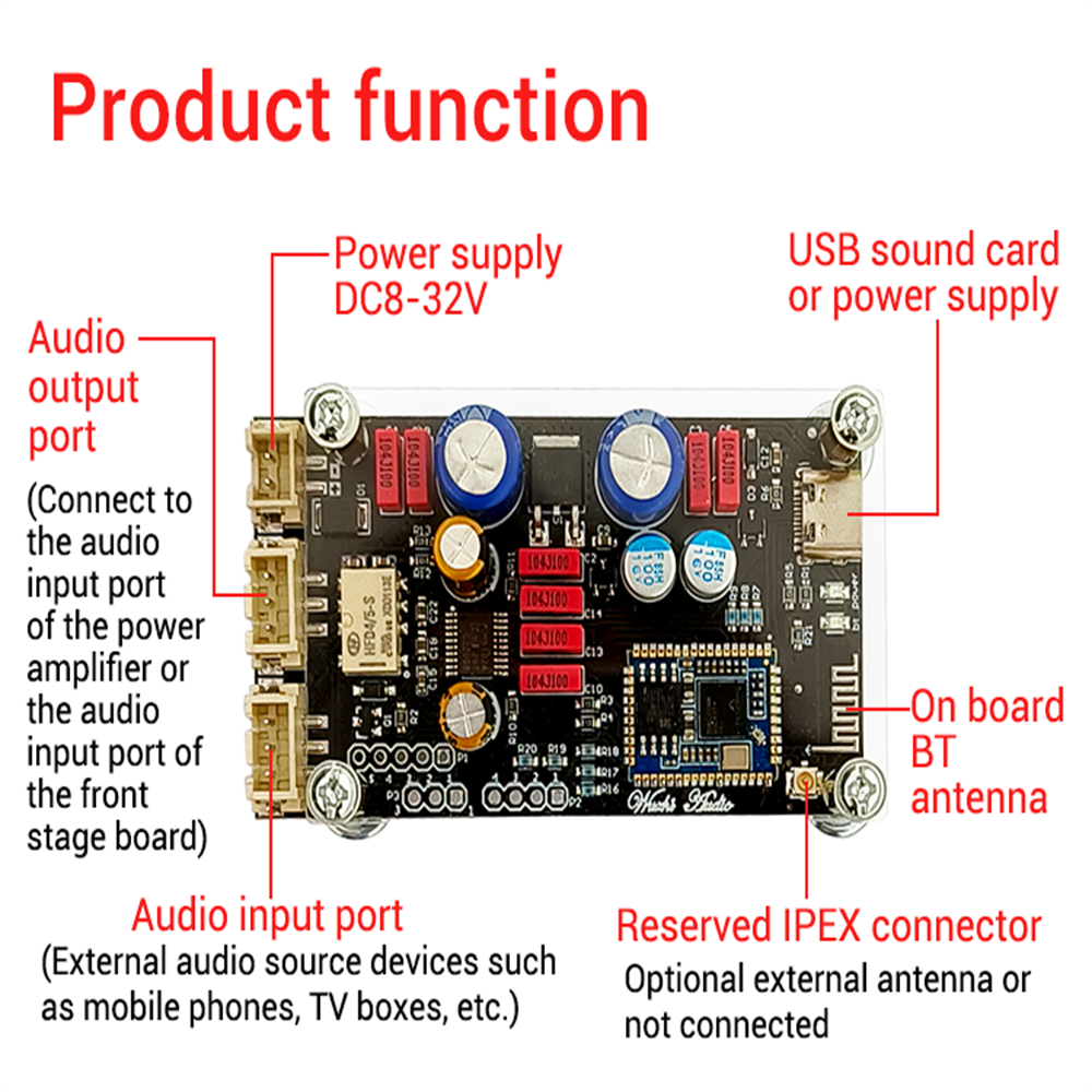 DIYMORE Bảng Mạch Giải Mã ZK-QCC Qualcomm QCC5125 QCC3034 Bluetooth 5.1 ...