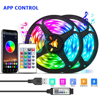 5V RGB LED Strip Light USB 5 V PC TV Backlight 2835 1m 2m 3m 4m 5m 5V Volt USB Led Strip RGB Đèn Băng Diode Ribbon