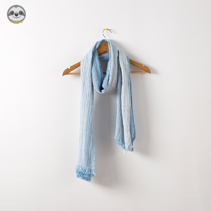 Phong Cách Nhật Bản Muji / Khăn Gạc Nhẹ / Gạc Hai Màu Đơn Giản / Khăn Ấm Cotton Nguyên Chất / Khăn Mùa Thu Đông