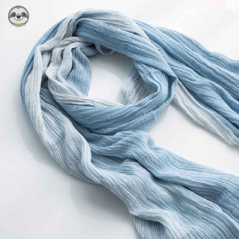 Phong Cách Nhật Bản Muji / Khăn Gạc Nhẹ / Gạc Hai Màu Đơn Giản / Khăn Ấm Cotton Nguyên Chất / Khăn Mùa Thu Đông