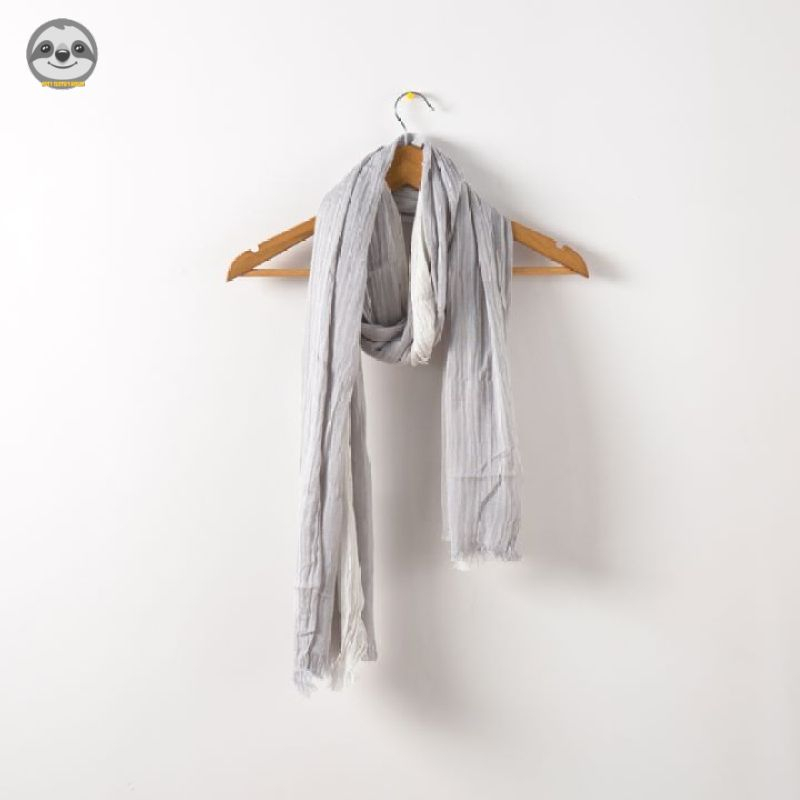 Phong Cách Nhật Bản Muji / Khăn Gạc Nhẹ / Gạc Hai Màu Đơn Giản / Khăn Ấm Cotton Nguyên Chất / Khăn Mùa Thu Đông