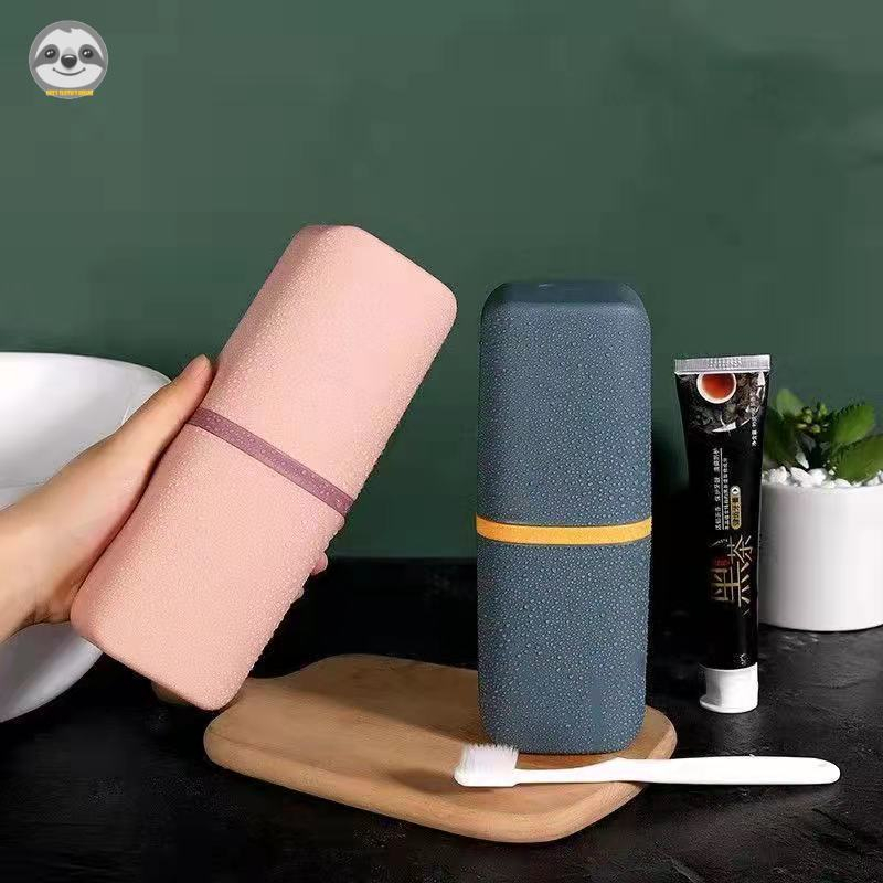 Bộ Cốc / Hộp Đựng Bàn Chải Đánh Răng / Cốc Đánh Răng Đơn Giản Tiện Lợi Du Lịch