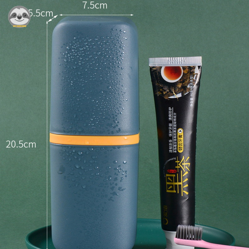 Bộ Cốc / Hộp Đựng Bàn Chải Đánh Răng / Cốc Đánh Răng Đơn Giản Tiện Lợi Du Lịch