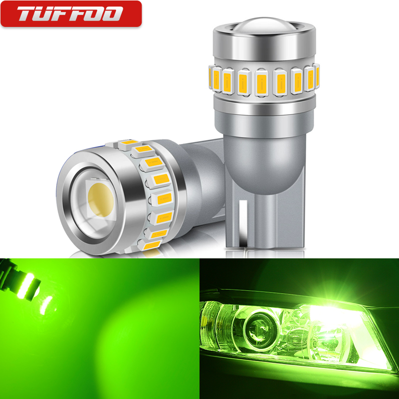 Tuffoo 2 Bóng đèn LED T10 / W5W cho vị trí ô tô / Đèn vòm / Đèn nội thất / biển số / đọc sách - Trắng / Đỏ / Vàng vàng / Xanh băng / Xanh chanh / Trắng ấm DC 12V