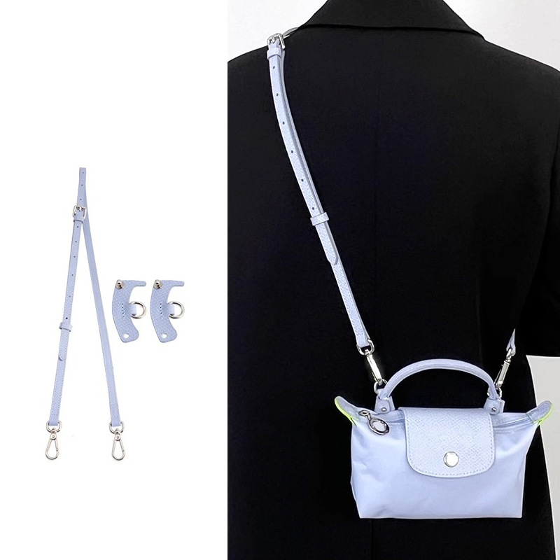 LONGCHAMP Dây Đeo Túi Xách Bằng Da Bò Không Đục Lỗ DIY