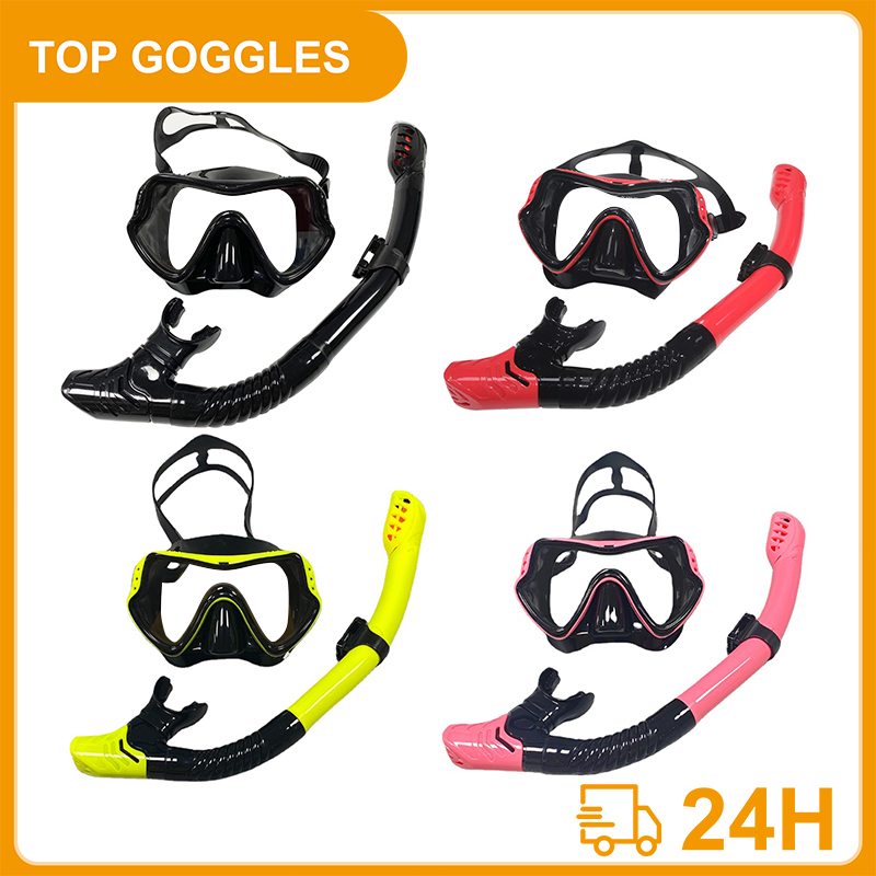 【NEW】Adult Diving Mask and Snorkel Set with Swimming Goggles and ...