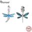 BAMOER Mặt Dây Chuyền Bạc 925 Hình Chuồn Chuồn 4.5Mm Bsc521 Thời Trang