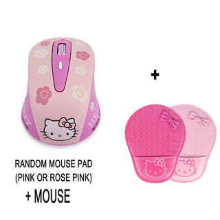 Chuột Quang Không Dây 2.4Ghz Hình Hello Kitty 800 / 1200 / 1600