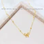 Vòng cổ titan nữ không gỉ mạ vàng 18k mặt hình nơ xinh xắn phong cách thời trang trẻ trung ngọt ngào mẫu mới 2023