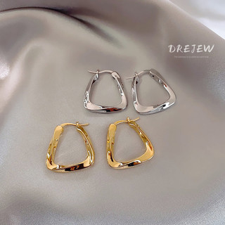 DREJEW Khuyên tai mạ hình chữ U thời trang dành cho nữ