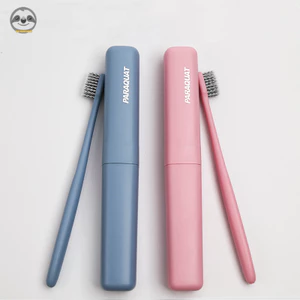 Bộ Bàn Chải Đánh Răng Đơn / Hộp Đựng Bàn Chải Đánh Răng Đầu Mềm Nhỏ Phong Cách muji Nhật Bản