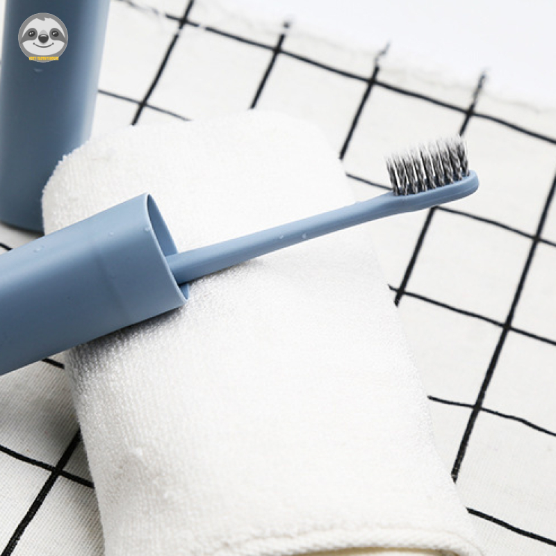 Bộ Bàn Chải Đánh Răng Đơn / Hộp Đựng Bàn Chải Đánh Răng Đầu Mềm Nhỏ Phong Cách muji Nhật Bản