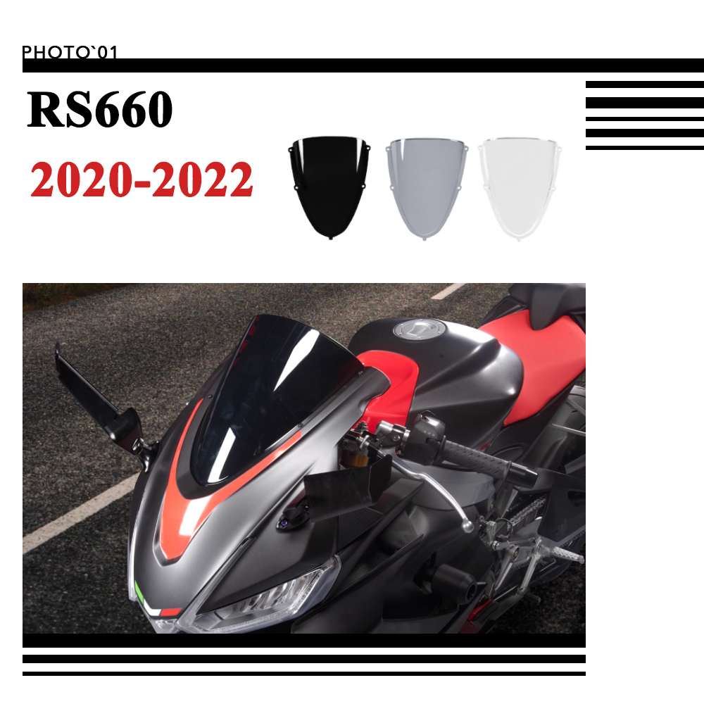 Windschutzscheibe Für Aprilia RS660 2021-2025 - Black PC-Kunststoff