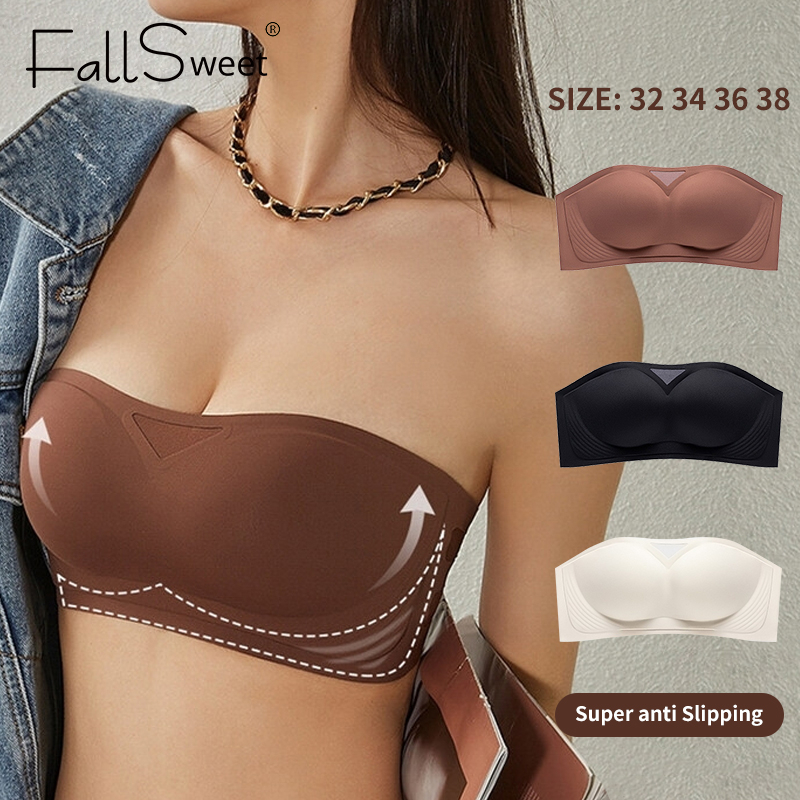 Áo ngực FALLSWEET S-XL mềm không dây nâng ngực tàng hình size thời trang mùa thu cho nữ