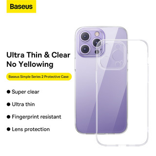 Ốp Điện Thoại Baseus Cho Phone 12 11 Pro Max Mềm Trong Suốt Bảo Vệ Toàn Bộ Ống Kính