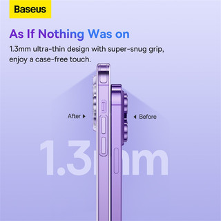 Ốp Điện Thoại Baseus Cho Phone 12 11 Pro Max Mềm Trong Suốt Bảo Vệ Toàn Bộ Ống Kính