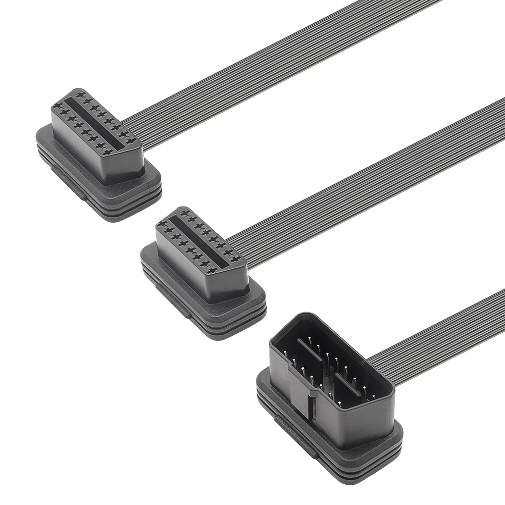 Dây Cáp Mở Rộng Chuyển Đổi 1 Sang 2 30 / 60cm 16Pin Sang Ổ Cắm ODB2 OBD2 16 Pin Kèm Công Tắc ODB 2 Kết Nối Máy Chẩn Đoán Xe Hơi
