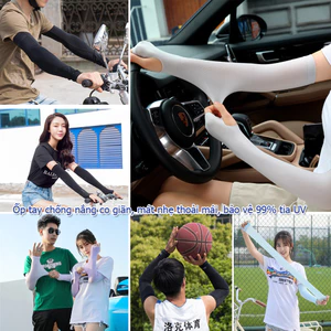 Bao Tay Chống Nắng Găng Tay Chống Nắng Găng Tay Tập Gym Nữ Ốp tay chống nắng co giãn, mát nhẹ thoải mái, bảo vệ 99% tia UV(một đôi)