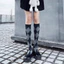 1 Pair Chic Women Plaid Knee Socks Girl Fashion Cute Party Knee-high Stockings