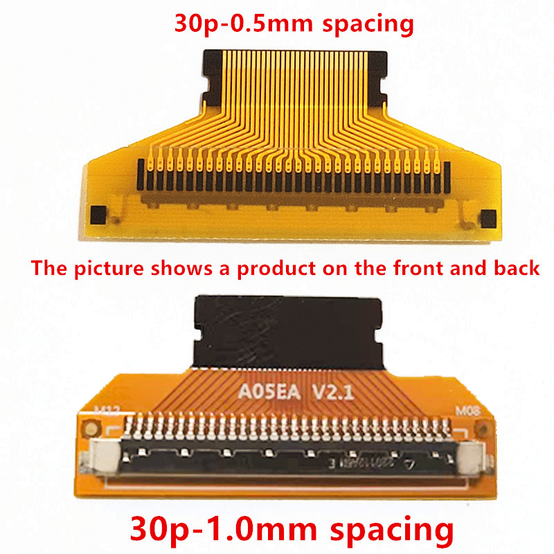 Bảng điều hợp lvds fix-30p-1.0mm đến ffc-30p-0.5mm 30pin 0.5mm pin ...