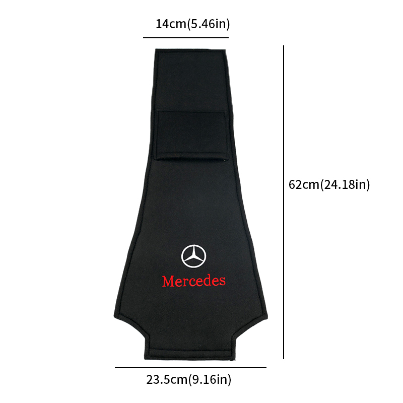 1 Vỏ Bọc Gối Tựa Đầu Chống Bụi Bằng Da Lộn Màu Đen Cho Mercedes Benz Class W212 W211 W210 W203 W204 W205 CLA GLK CLS A C E