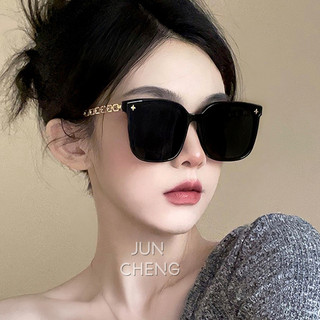 Hàn QuốcThời Trang Khung Vuông Kính Mát Dành Cho Nam Nữ Hợp Thời Trang Phong Cách Retro 100% Chống Tia UV Kính Chống Nắng Bóng Cho Nữ