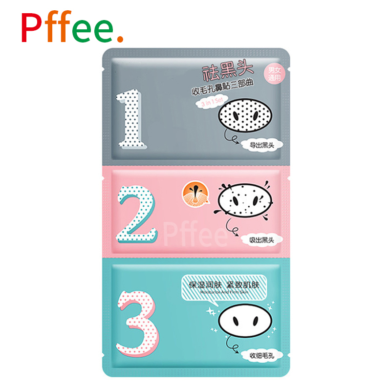 Ảnh Set 3 mặt nạ mũi PFFEE hỗ trợ giảm mụn đầu đen làm sạch sâu lỗ chân lông hiệu quả 1