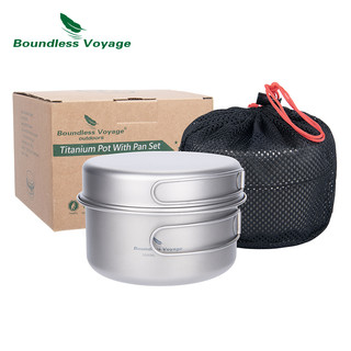 Bộ Nồi Nấu Ăn Bằng Titan Siêu Nhẹ Có Tay Cầm Có Thể Gấp Gọn Tiện Dụng Mang Theo Du Lịch Cắm Trại