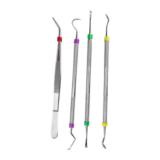 100 cái / hộp vòng mã nha khoa vòng mã dụng cụ silicone cho vòng mã màu bệnh viện vòng tròn silicone dụng cụ nha khoa vòng mã màu khử trùng có thể khử trùng
