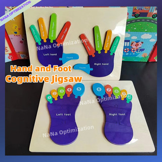 Bộ Đồ Chơi Lắp Ráp Bàn Tay Và Đế Bằng Gỗ Giúp Bé Học Tiếng Anh