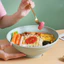 Bát Ăn Mì Ramen Bằng Nhựa Rơm Lúa Mì Tự Nhiên An Toàn Chống Sốc Phong Cách Nhật Bản Có Thể Dùng Trong Lò Vi Sóng