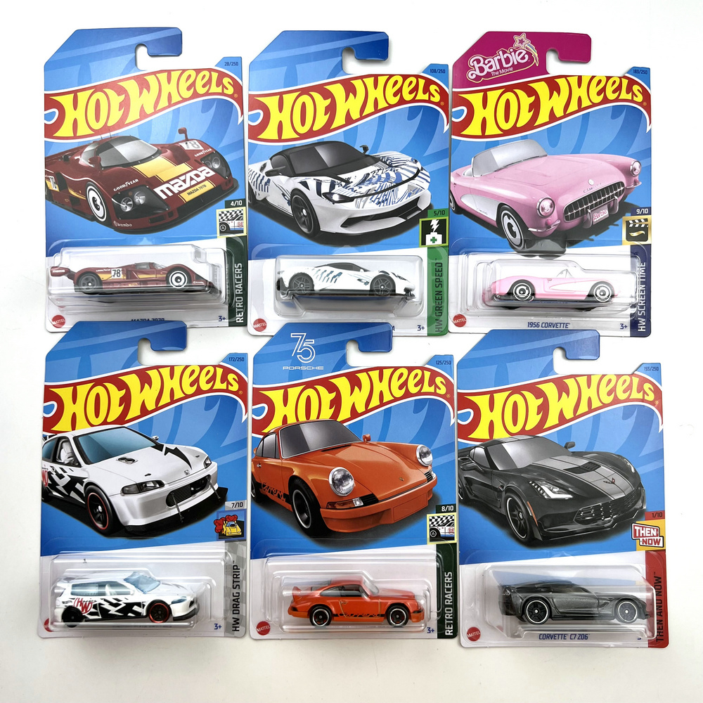 HOT WHEELS Mô Hình Xe Hơi MAZDA 787B PORSCHE 911 HONDA CIVIC CUSTOM 1 / ...