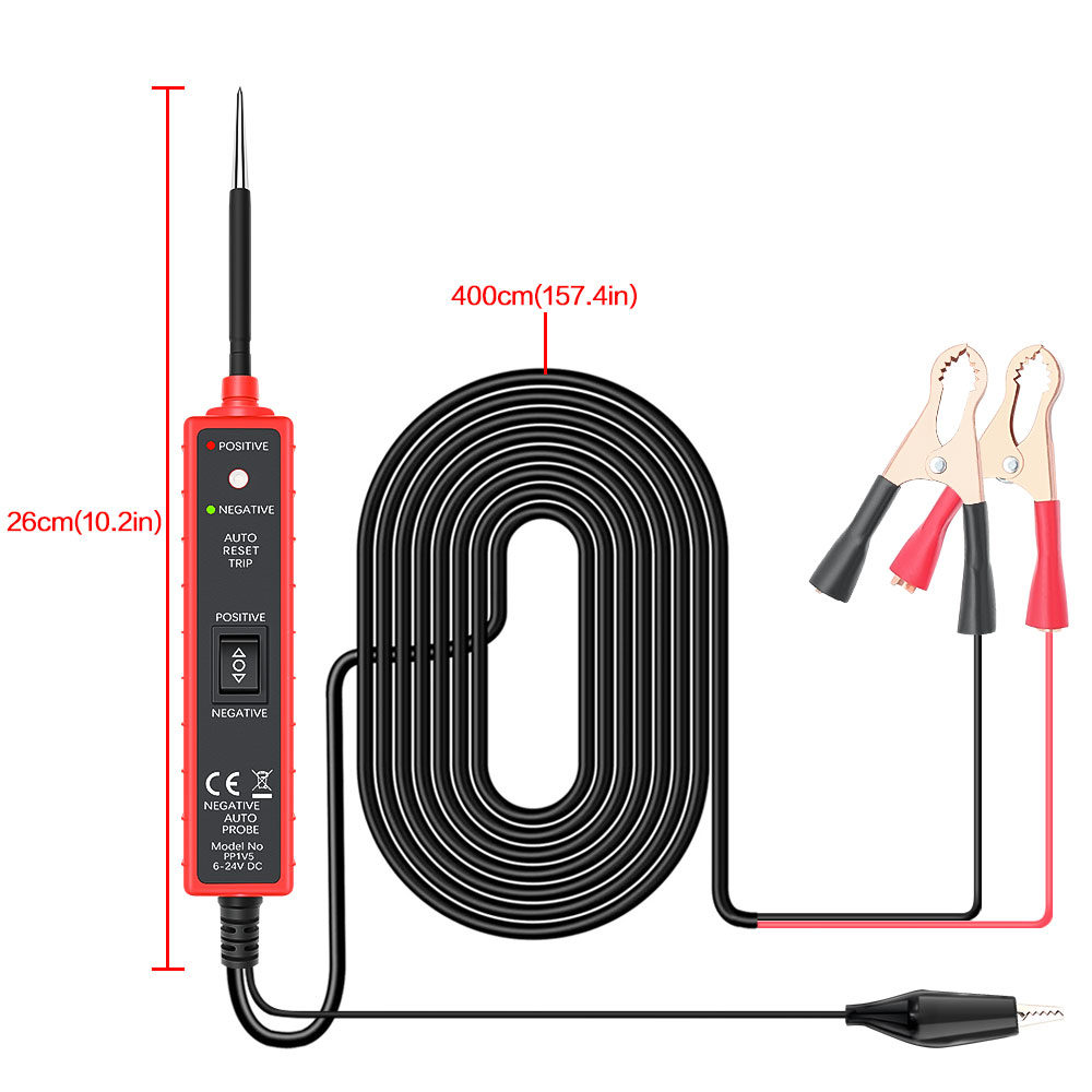 Bút Thử Điện 6-24V P50 DC Sang AC Cho Xe Hơi, Xe Máy