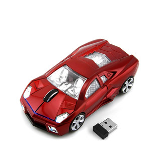 Chuột không dây 2.4G mô hình ô tô thể thao Lamborghini 3D công thái học cổ tay, dpi 1600 cho máy tính xách tay