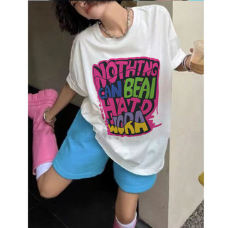 Áo Thun 100% cotton Tay Ngắn Cổ Tròn Phong Cách Hàn Quốc Thời Trang Mùa Hè Mới Cho Nữ