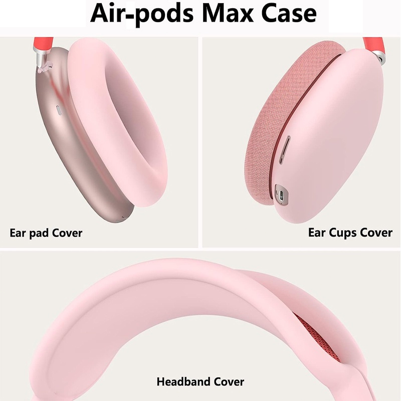 Ảnh Vỏ bọc bảo vệ tai nghe Air-pods Max bằng silicon chống sốc / trầy xước HDOORLINK 3
