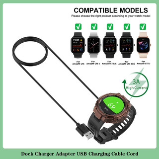 Smartwatch Dock Sạc Adapter Dây Cáp Sạc USB Cho Huami Amazfit GTR mini GTR 4 3 2 2e / GTS 2e 3 4 / Bip 5 unity 3 S U / T-Rex / Active