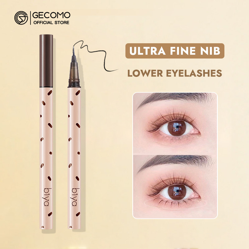 Ảnh Gecomo Bút Kẻ Mắt Nước Ngòi Siêu Mảnh 0.01mm Cho Người Mới Bắt Đầu Trang Điểm 2