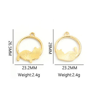 Set 10 Mặt Dây Chuyền Hình Mèo Lười Dễ Thương
