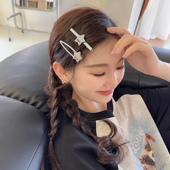MIAOYA Kẹp Tóc Hình Ngôi Sao Thời Trang Hàn Quốc y2k