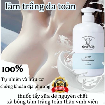 ⭐CHÍNH HÃNG⭐Xà bông sữa dê Sữa tắm sữa dê Sữa tắm trắng toàn thân 800ml dưỡng ẩm hương thơm lâu dài,Chiết xuất từ ​​sữa dê,làm đều màu da mềm mịn