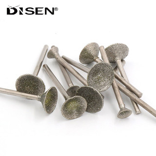 5 Đầu mài kim cương hình bát 0,5-16mm 2,35 / 3mm Đường kính chuôi Ngọc khắc và dụng cụ đánh bóng