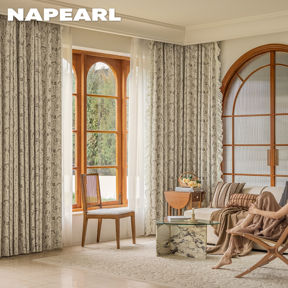 Napearl 98-100% rèm kiểu Pháp retro Rococo che nắng phòng ngủ sang ...